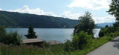 Ossiachersee Bilck auf die Südseite